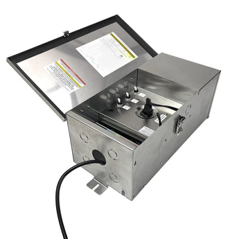 100W Low Voltage Landscape Lighting Transformer - Outdoor Power Supply - 6