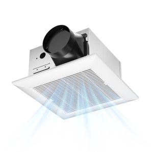 110 CFM Bathroom Exhaust Fan, 1.0 Sone Low Noise Ventilation Fan, Ceiling Mounted Retrofit-1