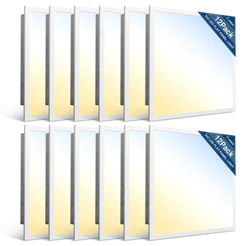 2x2 LED Flat Panel Lights, Adjustable, 0 - 10V Dimmable, 3CCT, 5000 Lumens - 7