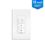150W/450W Electronic Touch Dimmer Switch with LED Indicator, Single Pole, Wall Plate & Screws - White-16