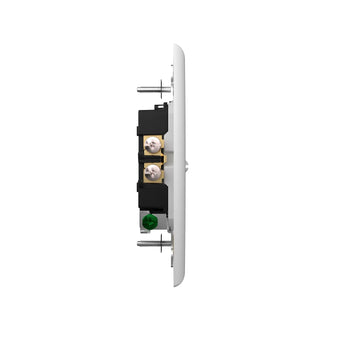 15A Duplex Tamper Resistant Decorator Outlet with Self-Grounding, Wall Plate & Screws, White-9