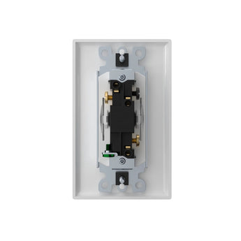 15A Single Pole & 3-Way Rocker Light Switch with Wall Plate & Screws - White-10