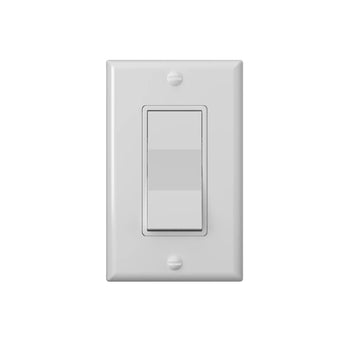 15A Single Pole & 3-Way Rocker Light Switch with Wall Plate & Screws - White-7