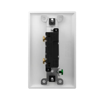 15A Single Pole Toggle Light Switch with Wall Plate & Screws - White-11