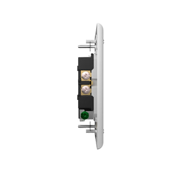 15A Tamper Resistant Decorator Outlet with Self-Grounding, Wall Plate & Screws - White-8