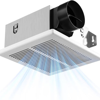 Amico-80 CFM Bathroom Exhaust Fan, 1.0 Sone Low Noise Ventilation Fan, Ceiling Mounted Retrofit-1