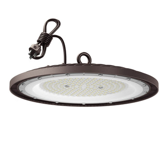 UFO LED High Bay, 21,000LM 5000K, UL Listed, Replaces 650W MH/HPS, US Hook & 5' Cable - 1