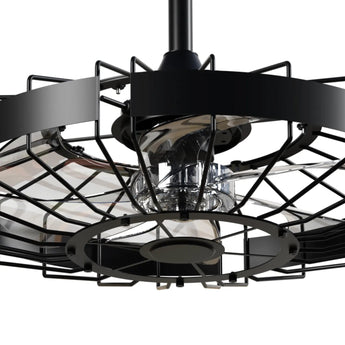 20 Inch Outdoor Ceiling Fan with Light for Patio, IP65 Waterproof Plug in Caged Hanging Fan, Remote Control, 3 CCT, 6 Speeds Reversible Outdoor Fan for Gazebo, Pergola, Porch-23