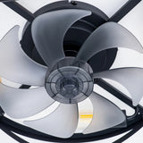 20" Low Profile Fandelier Ceiling Fan with Light & Remote, Industrial Caged Design, 6-Speed, Flush Mount Bladeless Fan-17