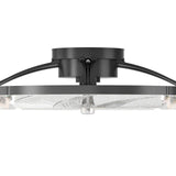20'' Low Profile Flush Mount Ceiling Fan with Dimmable LED Light Remote Control 3000-6000K Fandelier-31