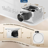 Amico-80 CFM Bathroom Exhaust Fan with Light & Remote, 1.0 Sone, 1400LM 3-CCT & Nightlight, Ceiling Mount-2