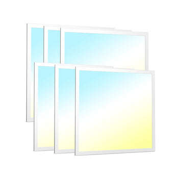 2x2 LED Flat Panel Lights, Adjustable, 0-10V Dimmable, 3CCT, 5000 Lumens-1