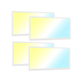 2x4 LED Flat Panel Light, 45W, 5500LM, 3CCT Dimmable Office Drop Ceiling Light, ETL/DLC-1