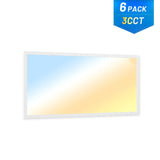 2x4 LED Panel Light, 30W/40W/50W, 6250LM, Selectable Wattage & 3CCT, 0-10V Dimmable, Drop Ceiling Light-17