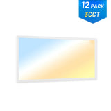 2x4 LED Panel Light, 30W/40W/50W, 6250LM, Selectable Wattage & 3CCT, 0-10V Dimmable, Drop Ceiling Light-18