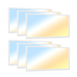 2x4 LED Panel Light, 30W/40W/50W, 6250LM, Selectable Wattage & 3CCT, 0-10V Dimmable, Drop Ceiling Light-1
