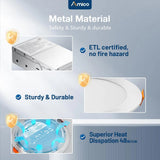 3 Inch Recessed LED Lighting, Slim Design, Selectable CCT, 500 Lumens - 9