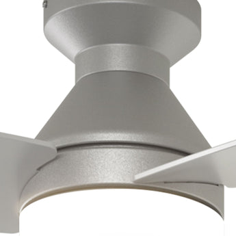 30" Low Profile Ceiling Fan with Light & Remote, Flush Mount, 3 - CCT Dimmable, Reversible & Noiseless, 4 Colors Available - 24
