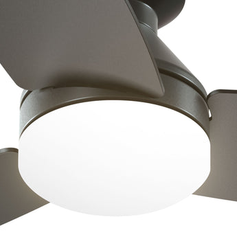 30" Low Profile Ceiling Fan with Light & Remote, Flush Mount, 3 - CCT Dimmable, Reversible & Noiseless, 4 Colors Available - 4
