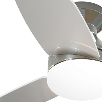 30" Low Profile Ceiling Fan with Light & Remote, Flush Mount, 3 - CCT Dimmable, Reversible & Noiseless, 4 Colors Available - 18
