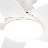 32" Low Profile Ceiling Fan with Light, 3CCT Dimmable, Remote, Flush Mount, Quiet – Indoor/Outdoor - 22