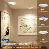 4 Inch Gimbal LED Recessed Lighting, 360° & 90° Adjustable Eyeball, Selectable CCT, 700 Lumens - 4