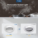 4 Inch Gimbal Slim LED Recessed Pot Lights with Junction Box 6-Pack-5