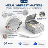 4 Inch Recessed LED Lighting, Slim Design, Selectable CCT, 800 Lumens-7
