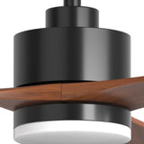 42" Ceiling Fan with Light & Remote, 3 Wood Blades, 6 Speeds, 3CCT Dimmable, Reversible, Quiet – Indoor/Outdoor Black Walnut - 6