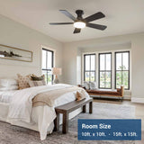42" Low Profile Ceiling Fan with Light & Remote, Flush Mount, 3CCT Dimmable, Reversible, Quiet, DC Motor - 2