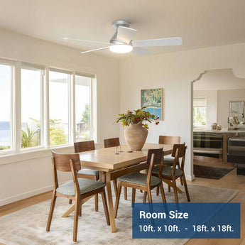 42" Low Profile Ceiling Fan with Light & Remote, Flush Mount, 3CCT Dimmable, Reversible, Quiet - 21