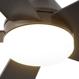 42" Low Profile Ceiling Fan with Light & Remote, Flush Mount, 3CCT Dimmable, Reversible, Quiet - 4