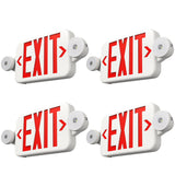 Exit Sign with Emergency Lights, Two LED Adjustable Head Emergency Light with Battery, Exit Sign for Business - 11