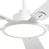 52" Black Ceiling Fan with Light & Remote, 3CCT Dimmable, Reversible, Quiet – Indoor/Outdoor - 23