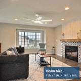 52" Black Ceiling Fan with Light & Remote, 3CCT Dimmable, Reversible, Quiet – Indoor/Outdoor - 21