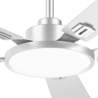 52" Black Ceiling Fan with Light & Remote, 3CCT Dimmable, Reversible, Quiet – Indoor/Outdoor - 17