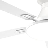 52" Flush Mount Smart Ceiling Fan with Light, Amico Reversible DC Motor, 3CCT Dimmable, 6 Speeds, Remote/APP/Alexa Control, Noiseless Black - 19