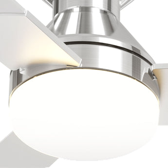52" Low Profile Ceiling Fan with Light & Remote, Flush Mount, 3 - CCT Dimmable, Reversible & Noiseless,4 Colors Available - 18