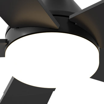 52" Low Profile Ceiling Fan with Light & Remote, Flush Mount, 3CCT Dimmable, Reversible, Quiet, Indoor/Outdoor - 4