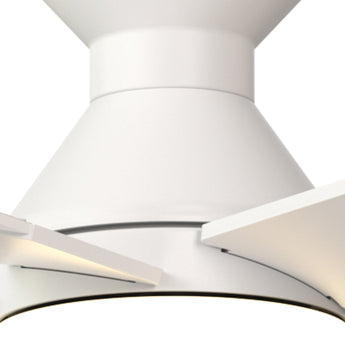 52" Low Profile Ceiling Fan with Light & Remote, Flush Mount, 3CCT Dimmable, Reversible, Quiet, Indoor/Outdoor - 25