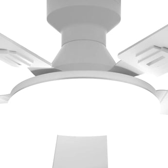 52'' Smart RGB Ceiling Fan with Light, Flush Mount, Reversible DC Motor, 3CCT Dimmable Light, 6 Speeds, Remote/APP/Alexa Control, Noiseless for Bedroom Living Room, Black - 9