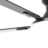 52'' Smart RGB Ceiling Fan with Light, Flush Mount, Reversible DC Motor, 3CCT Dimmable Light, 6 Speeds, Remote/APP/Alexa Control, Noiseless for Bedroom Living Room, Black - 5