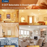 5/6 Inch LED Disk Lights with Night Light, Selectable CCT, 1050 Lumens-5