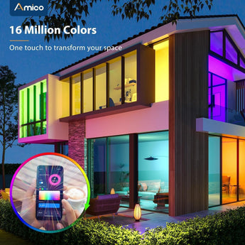 5/6 Inch Matter WiFi Smart Recessed Lights,6 Pack RGBCW 1100LM 12W=110W, APP/Voice Control Alexa Google, ETL IC ACK Certified - 8