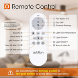 52" Low Profile Ceiling Fan with Light & Remote,2 - Pack,3 Wood Blades, Flush Mount, 3 - CCT Dimmable, Reversible - 5