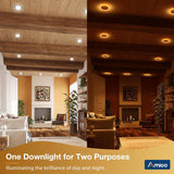 4 Inch Recessed LED Lighting With Night Light, Slim Design, Selectable CCT, 700 Lumens - 8