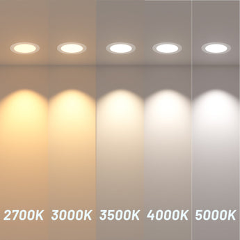 6 Inch Emergency LED Recessed Light with Battery Backup, Dimmable Canless Wafer, Selectable CCT, 1100 Lumens - 5