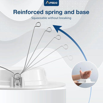 6 Inch LED Recessed Lighting, Dimmable, Retrofit Can Light with Baffle Trim, Selectable CCT, 950 Lumens - 2