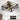 6 Speed Reversible Caged Ceiling Fan with Light Remote, Rustic Square Flush Mount Farmhouse Fandelier - 1