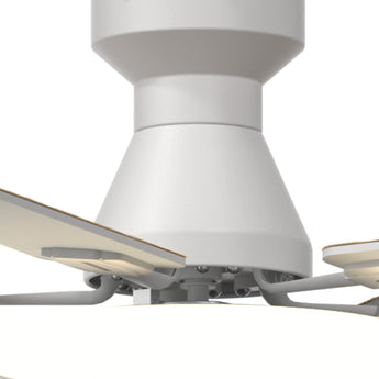 60" Flush Mount Ceiling Fan with Light, Remote, Low Profile, 3CCT Dimmable, Reversible, Quiet DC - 26